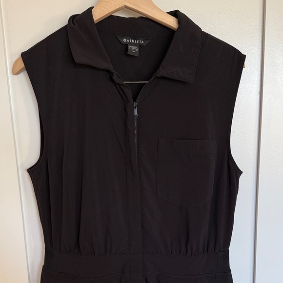Athleta Brooklyn Heights Black Sleeveless Jumpsuit - Picture 5 of 7